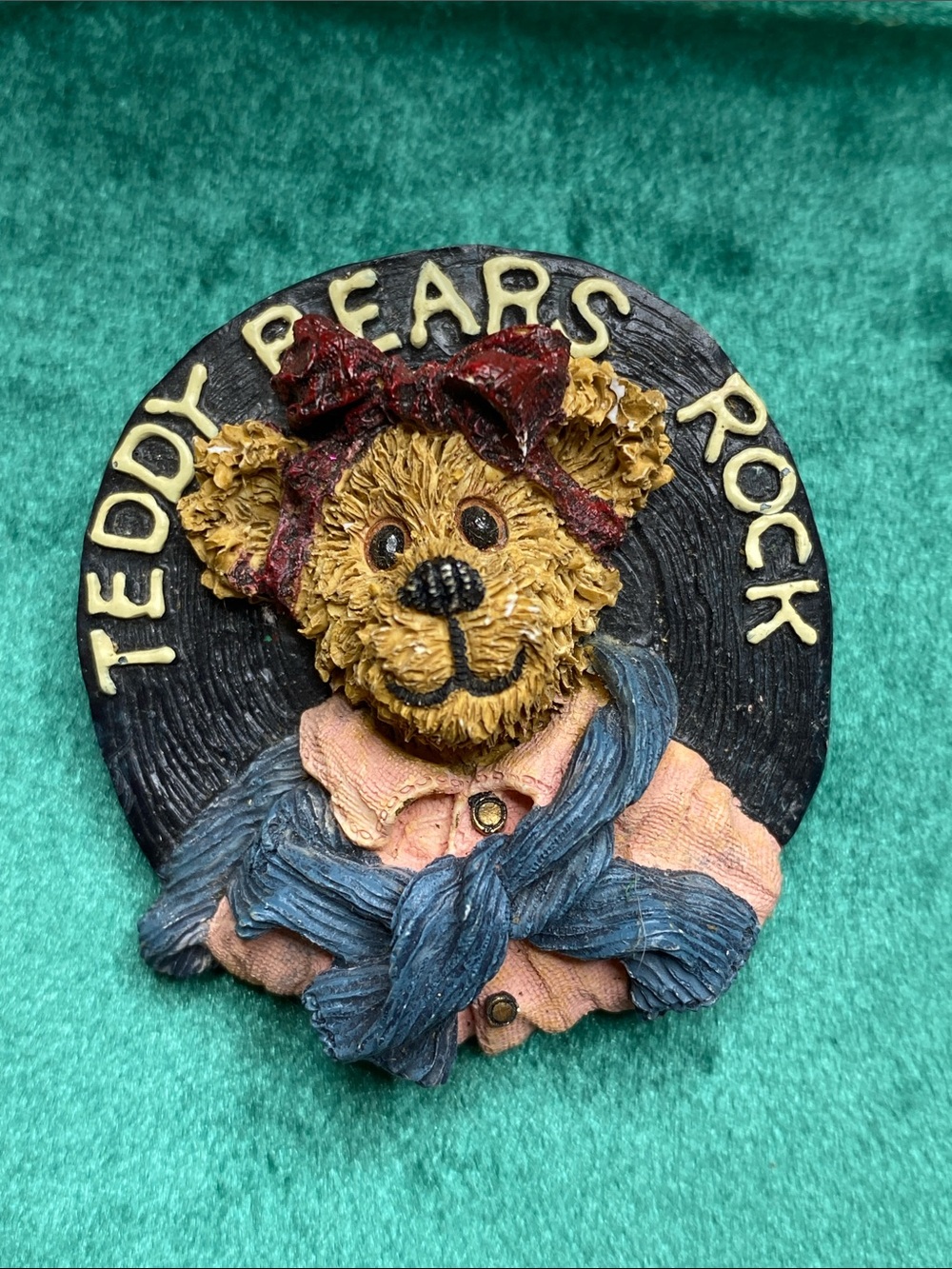 Boyds Bears Decorative Teddy Badge in Blue, Pink, Brown, Red Brooch Gift